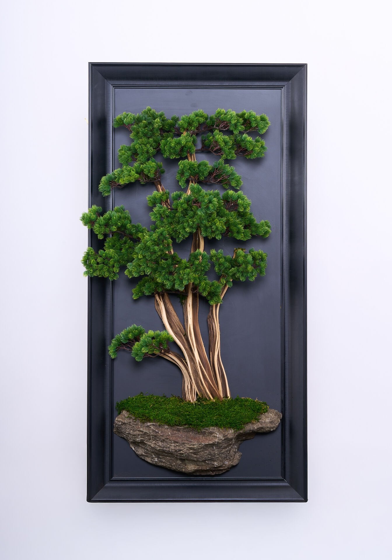 Doğal Ağaç Gövdeli Yapay Bonsai Tablo Dikdörtgen 70 X 140 cm TB-1276