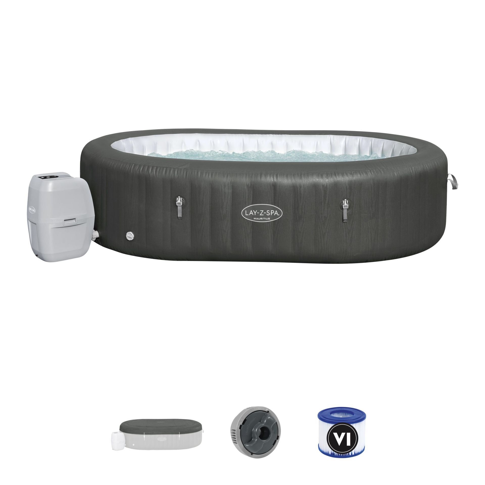 Lay-Z-Spa® 60067 Mauritius Smart AirJet™ Şişme Spa Havuzu, 5-7 kişilik