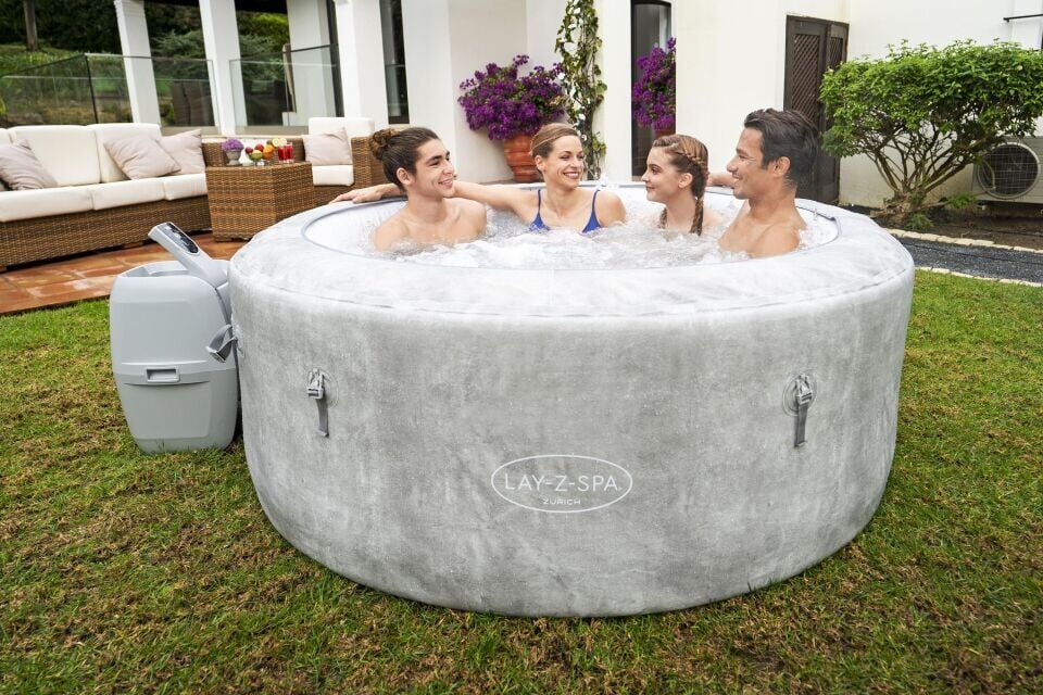 Lay-Z-Spa® 60017 Palm Springs AirJet™ Şişme Spa Havuzu, 4-6 kişilik 196 X 71 cm