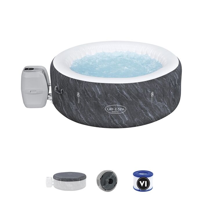 Lay-Z-Spa® 60175 Boracay Smart Signature AirJet™ Şişme Spa Havuzu, Mobil Uygulama Kontrollü, 2-4 kişilik 180 X 66 cm