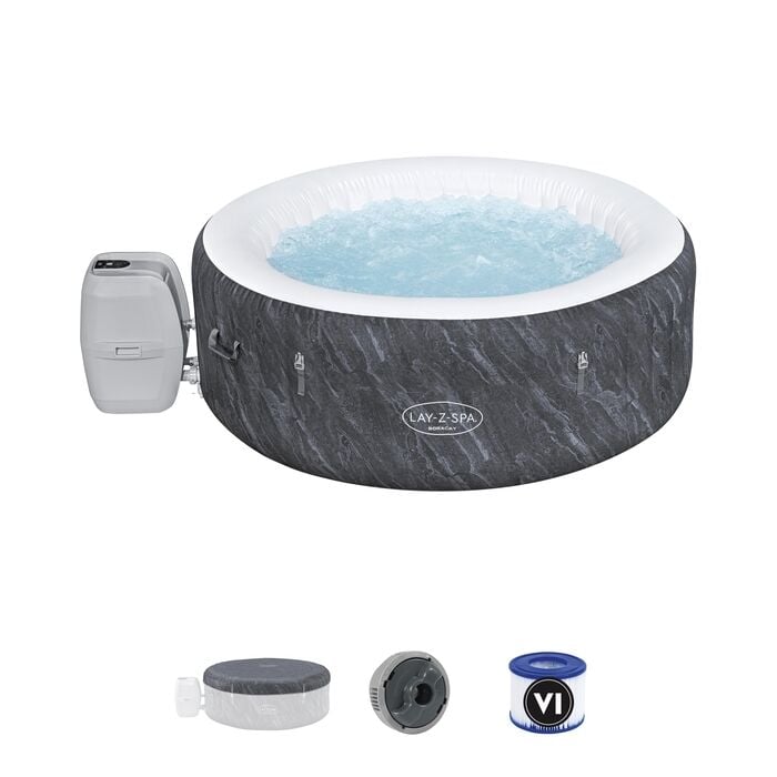 Lay-Z-Spa® 60175 Boracay Smart Signature AirJet™ Şişme Spa Havuzu, Mobil Uygulama Kontrollü, 2-4 kişilik 180 X 66 cm