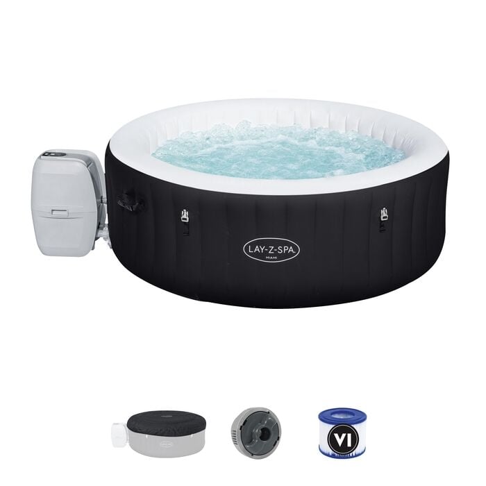 Lay-Z-Spa® 60001 Miami AirJet™ Şişme Spa Havuzu, 2-4 kişilik 180 X 66 cm