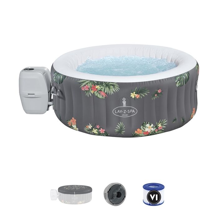 Lay-Z-Spa® 60061 Aruba Signature AirJet™ Şişme Spa Havuzu, 2-3 kişilik 170 X 66 cm