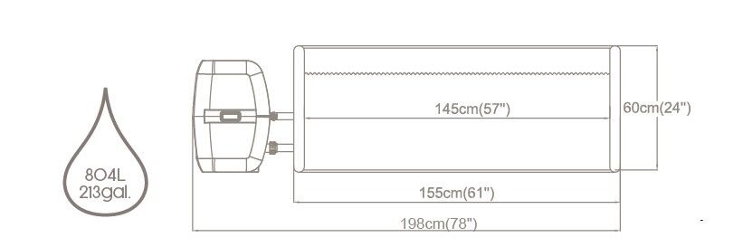 Lay-Z-Spa® 60027 Vancouver AirJet Plus™  Şişme Spa Havuzu,  Mobil Uygulama Kontrollü, 3-5 kişilik 155 X 60 cm