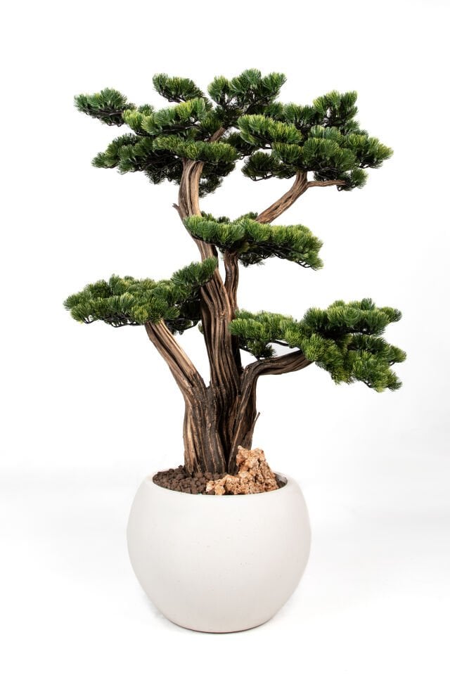 Doğal Gövdeli Yapay Bonsai Ağaç Saksılı 95 X 120 cm SA2192-002
