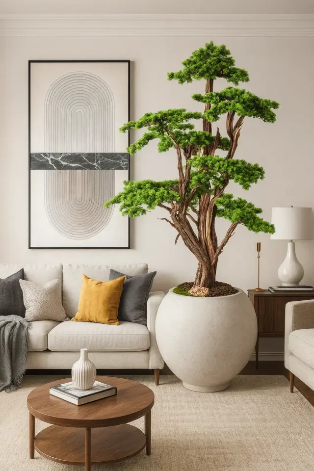 Doğal Gövdeli Yapay Bonsai Ağaç Saksılı 80 X 190 cm SA2193-004