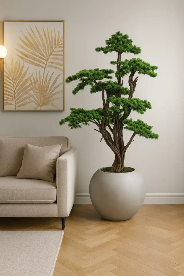 Doğal Gövdeli Yapay Bonsai Ağaç Saksılı 80 X 190 cm SA2193-004