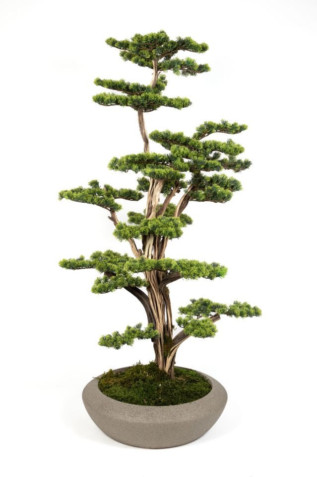 Doğal Gövdeli Yapay Bonsai Ağaç Saksılı 97 X 120 cm SA2193-067