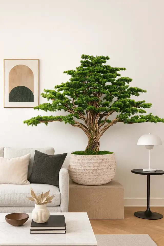 Doğal Gövdeli Yapay Bonsai Ağaç Saksılı 220 X 170 cm SA2193-089