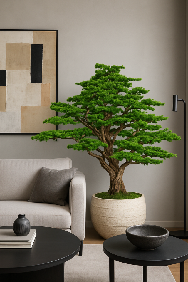 Doğal Gövdeli Yapay Bonsai Ağaç Saksılı 220 X 170 cm SA2193-089