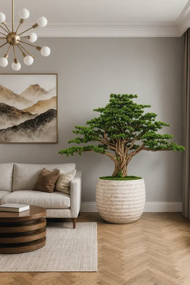 Doğal Gövdeli Yapay Bonsai Ağaç Saksılı 220 X 170 cm SA2193-089