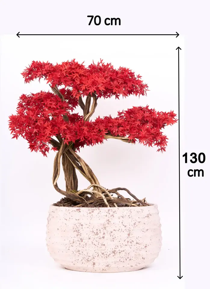 Doğal Gövdeli Yapay Bonsai Ağaç Saksılı 70 X 130 cm SA2239-002
