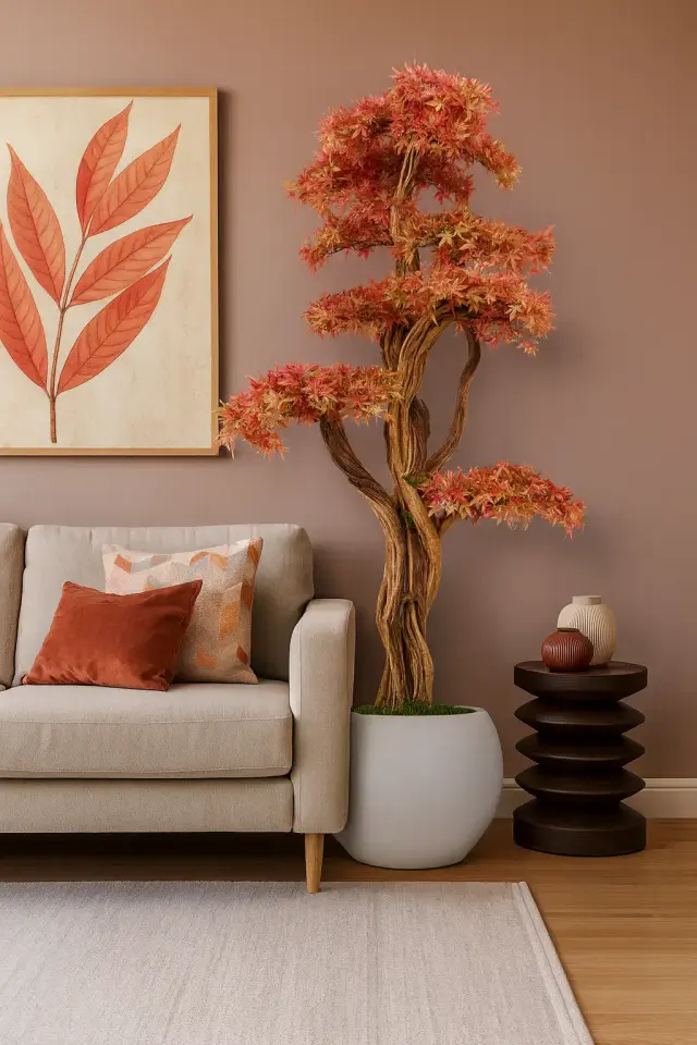 Doğal Gövdeli Yapay Bonsai Ağaç Saksılı 83 X 170 cm SA2239-003