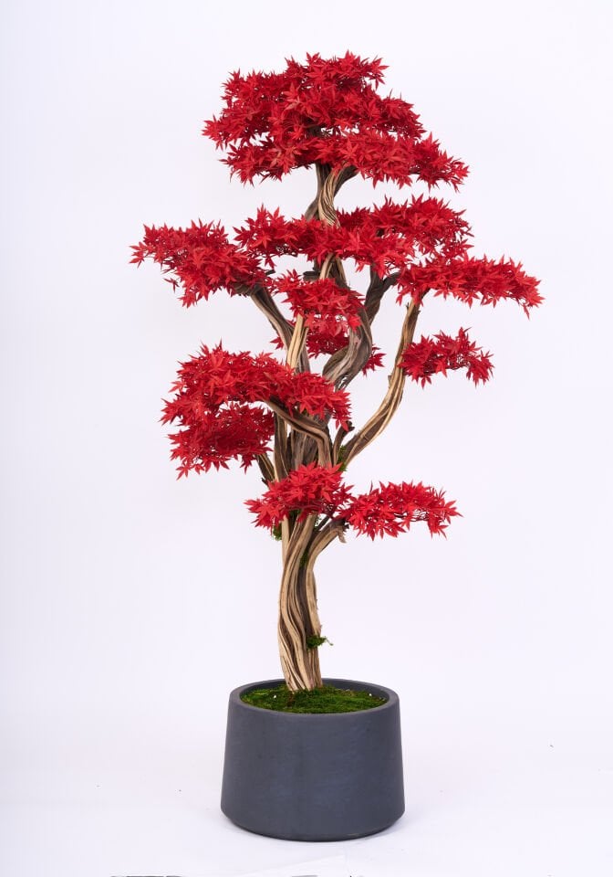 Doğal Gövdeli Yapay Bonsai Ağaç Saksılı 81 X 160 cm SA2239-004