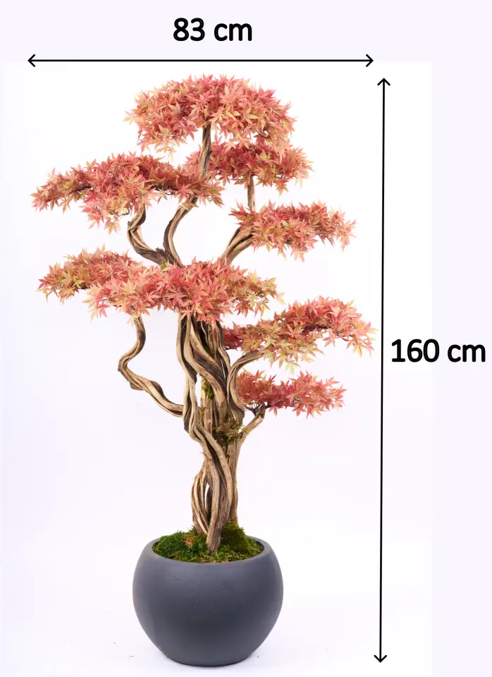 Doğal Gövdeli Yapay Bonsai Ağaç Saksılı 83 X 160 cm SA2239-005