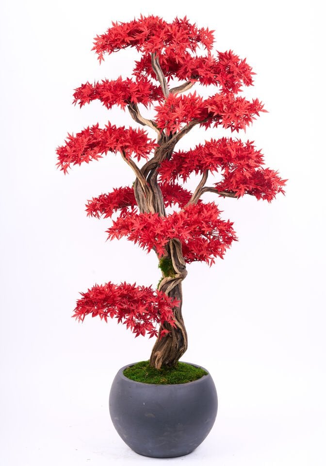 Doğal Gövdeli Yapay Bonsai Ağaç Saksılı 83 X 160 cm SA2239-006