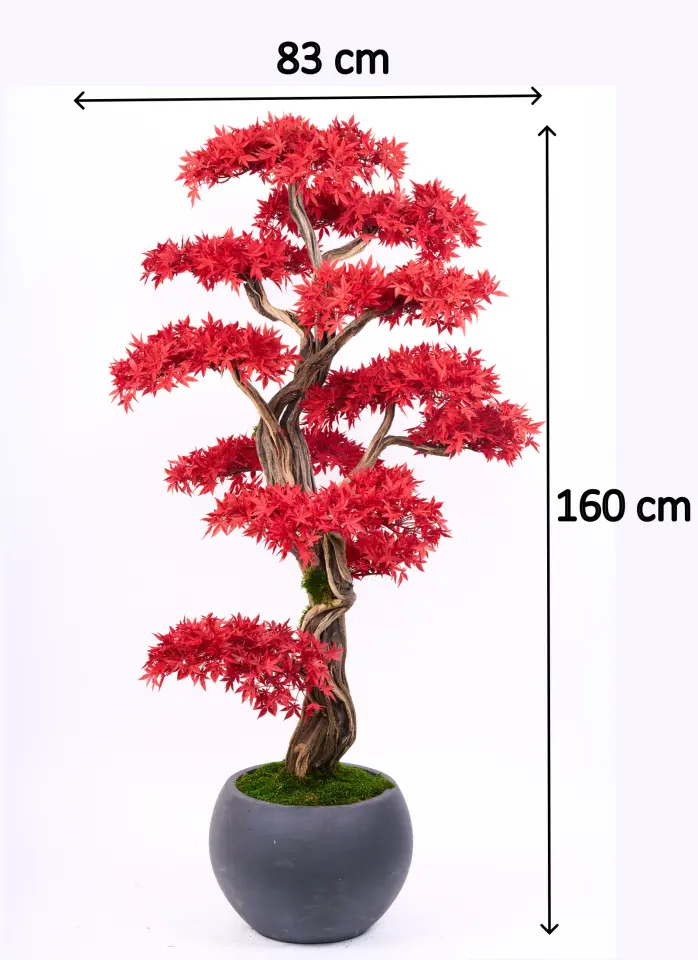 Doğal Gövdeli Yapay Bonsai Ağaç Saksılı 83 X 160 cm SA2239-006