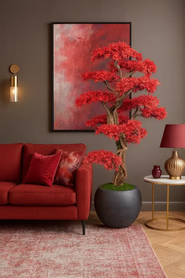 Doğal Gövdeli Yapay Bonsai Ağaç Saksılı 83 X 160 cm SA2239-006