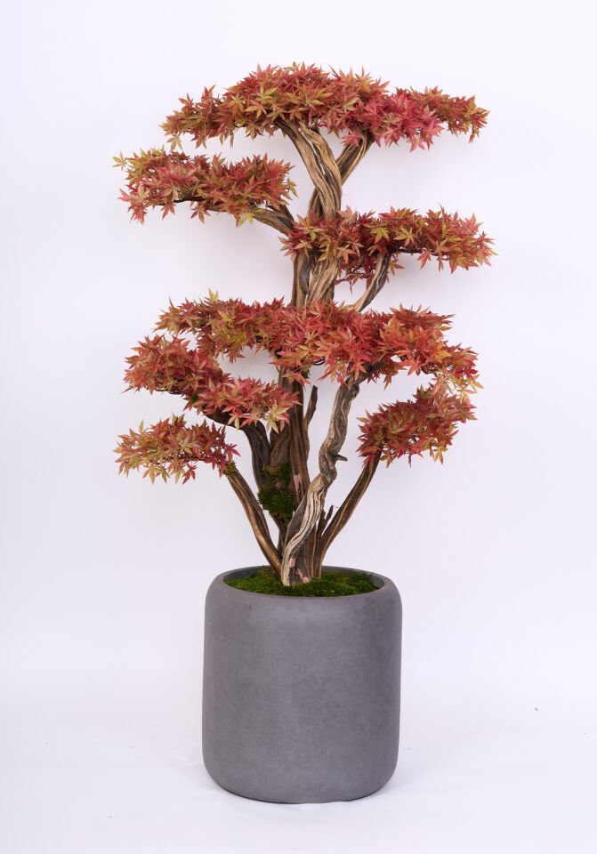 Doğal Gövdeli Yapay Bonsai Ağaç Saksılı 82 X 160 cm SA2239-008